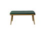 Hanah Home Vina Mini 1070 Banco Roble y Verde con Tablero de Partículas y Lino